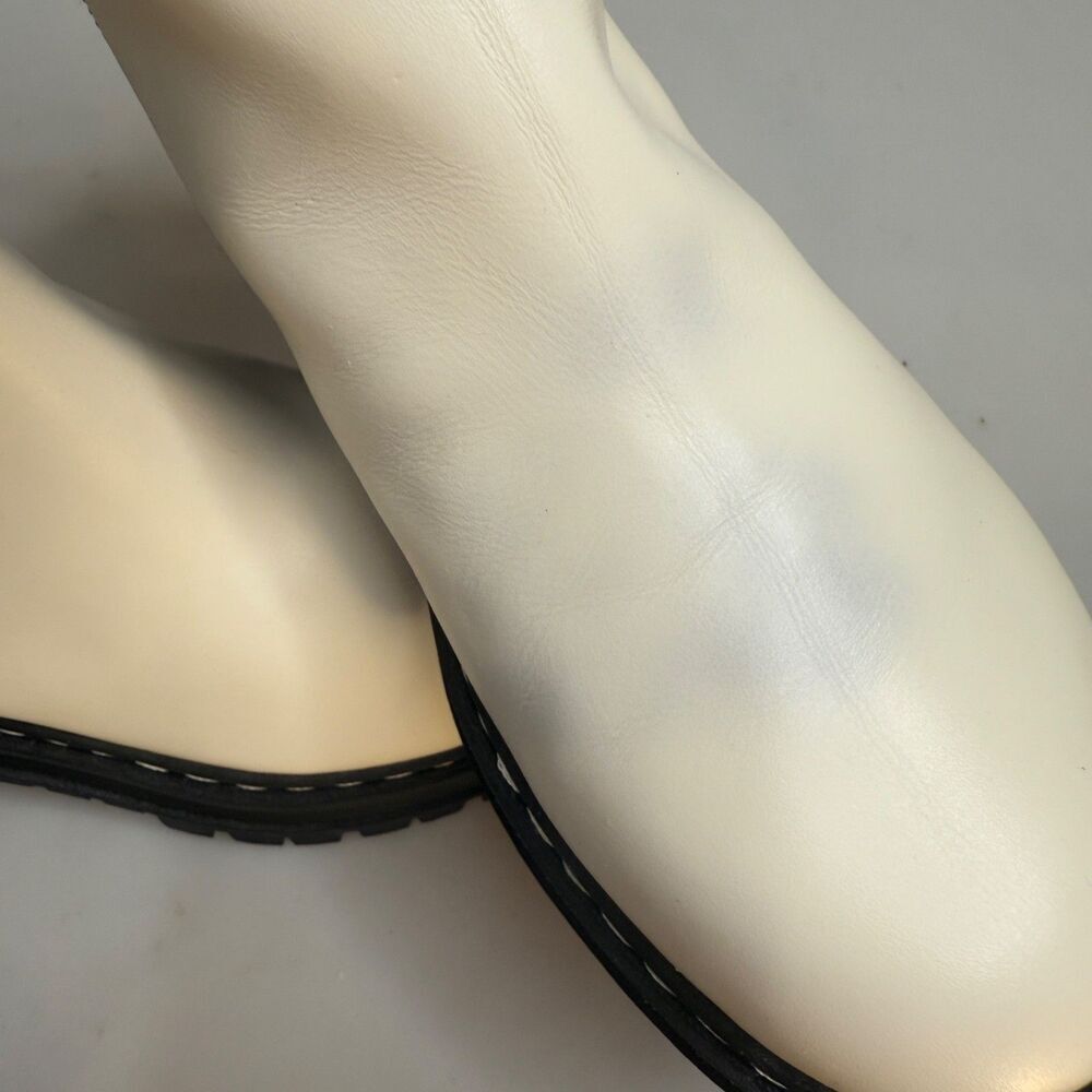 Marc Fisher “170” Ivory Leather Pull-On Ankle Boots Women’s Size 6M MLPADMIA - Picture 13 of 16